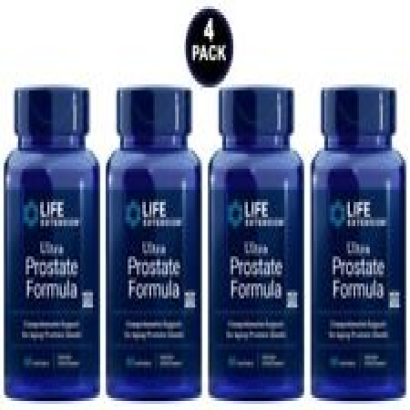 Life Extension Ultra Prostate Formula 60 Softgels x 4 Bottles.
