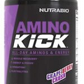 Nutrabio AMINO KICK Energy Hydration Formula 30 Servings Grape Berry Crush/ BCAA