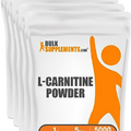 BULKSUPPLEMENTS.COM L-Carnitine Powder - Carnitine Supplement, L Carnitine 1000mg, Carnitine Powder - Amino Acid Supplement, Gluten Free, 1g per Serving, 5kg (11 lbs) (Pack of 5)