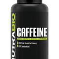 NutraBio Caffeine 200mg 100caps - 100% Pure - Boost Energy & Mental Alertness
