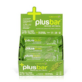 Greens+ Plusbar Energy Bars, Natural, Gluten Free Healthy Snacks with Organic Super Greens, Superfoods & Almond Butter, Vegan, Dairy Free & Non GMO, 10g Protein Meal Replacement Bars, 12 Bars