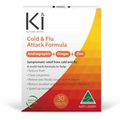 Ki Cold & Flu Attack Formula 30 Tablets Natural Andrographis + Ginger + Zinc