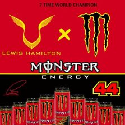 LEWIS HAMILTON #44 Formula 1 Monster Energy Drink RARE COLLECTORS DISCONTINUED