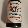Ceutica Need D3 Vitamin D 10000 IU 30 Tablets NEW