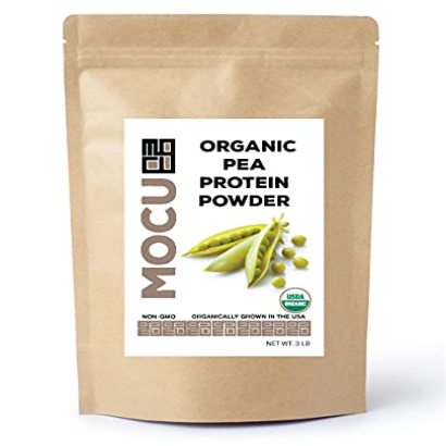 Certified Organic US Grown Pea Protein I 80% I Batch Tested for Heavy Metals I 3 LBS I Packaged Daily