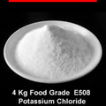 4kg  KCl - Food Grade Potassium Chloride  Powder  , salt substitute - Vegan,