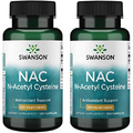 Swanson NAC N-Acetyl Cysteine - 600 mg, 100 Capsules - Antioxidant and Cellular Health Support Supplement (2 Pack)