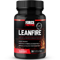 Force Factor LeanFire Pre Workout Energy Pills with Green Tea Extract and Caffeine to Increase Energy, Build Lean Muscle, Black, 30 Count (Pack of 1), Package May Vary