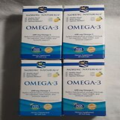 4 Nordic Naturals 690 Omega-3 Dietary Supplement 60 Soft Gels, Each
