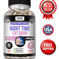 Night Time Fat Burn Supplement 60ct, Metabolism Support, Healthy Weight Loss