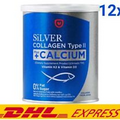 12x AMADO Silver Collagen Plus Calcium Vitamin C K2 D3 Bones Teeth Strong 100g.