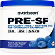 Nutricost Stim-Free Pre-Workout, 30 Servings (Blue Raspberry)
