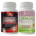 Amino Acid Muscle Growth Capsules Forskolin Weight Loss Fat Burner Supplements