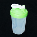 Shaker Bottle with Mixing Ball - Green Color Top - 400ml/ 13.5oz