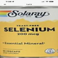 Solaray Selenium 200mcg Yeast Free Selenium 200 mcg 90 Capsules 90 VegCaps