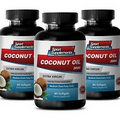 Coconut Oil 3000mg - Supreme Fat Burner Increase - Your Energy Softgels 3B