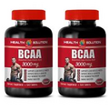 muscle making amino acids - BCAA 3000mg 2 Bottles - muscle enhancing vitamins