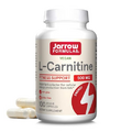 Jarrow Formulas L-Carnitine 500 mg - Important Cofactor for Energy Production (ATP) From Fats - L-Carnitine as L-Carnitine Tartrate - Antioxidant Supplement For Energy Production - 100 Veggie Caps