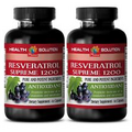 resveratrol capsules - RESVERATROL SUPREME 1200mg - energy boosting vitamins 2B