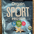 Orgain Sport Plant Based Protein Powder Vanilla Sample Size 2.01 Oz EXP 12/29/22
