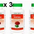 (3 x 100 Caps) Compound Safflower Capsules Reduce Cholesterol in Blood Tonic