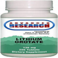 Advanced Research/Nutrient Carriers Lithium Orotate 120 mg 200 Tabs