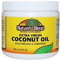 Coconut Oil Cold Pressed 1 lb By Nature's Blend