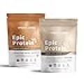 Sprout Living Epic Protein Bundle - Chocolate Maca & Complete Coffee (20g Organic Plant-Based Protein Powder, Vegan, Gluten Free, Superfoods) | 1lb, 12 Servings