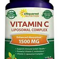 Vitamin C Liposomal Complex - 1500mg Supplement - 180 Capsules - High Absorption