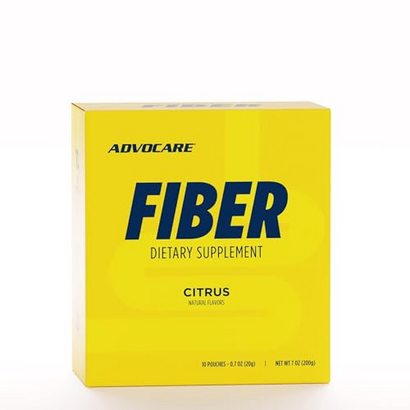 AdvoCare Fiber Dietary Supplement - Fiber Powder Supplement with Soluble & Insoluble Fiber - Fiber Supplement Drink Mix - High Fiber Drink Mix Powder - Fiber for Men & Women - Citrus - 10 Pouches
