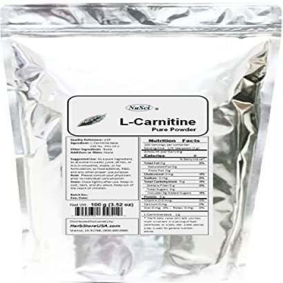 NuSci L-Carnitine Pure Powder Energy (100g (3.52 oz))