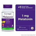 Natrol Melatonin Fast Dissolve Tablets, Strawberry flavor, 1mg, 90 Count