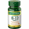 Nature's Bounty Vitamin B-12 Quick Dissolve Tablets, Cherry, 2500 mcg, 75 Ct