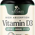 Vitamin D3 5,000iu (125 mcg) - High Potency Vitamin D - 3x Immune Support