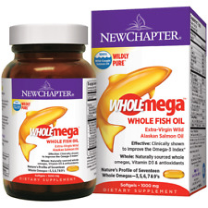 New Chapter - WholeMega 100% Wild Alaskan Salmon Extra Virgin Omega-Rich Fish Oi