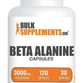 BULKSUPPLEMENTS.COM Beta Alanine Capsules - Beta Alanine Supplement, Beta Alanine Pills, Beta Alanine 3000mg - Gluten Free, 4 Capsules per Serving, 30-Day Supply, 120 Capsules