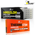 HMBOLON + Thermo Stim Hardcore 60-180Caps. HMB Anticatabolic Fat Burner Slimming
