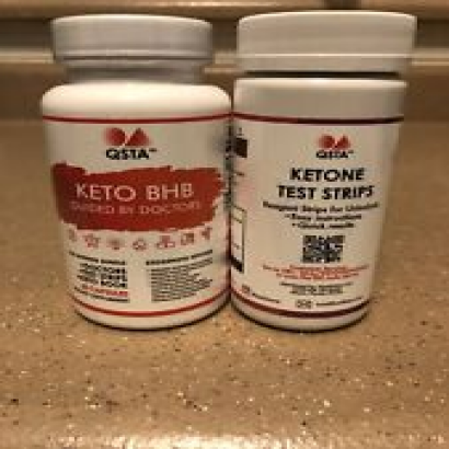 Keto Pills BHB & Ketone Strips Ketosis Test Stips & Keto Capsules Carb Blocker