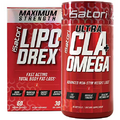 iSatori Lipo-Drex Fat Loss Thermogenic Formula-Fast Acting Weight Loss-Appetite Suppressant (60 Capsules) Ultra CLA + Omega (90 Softgels)