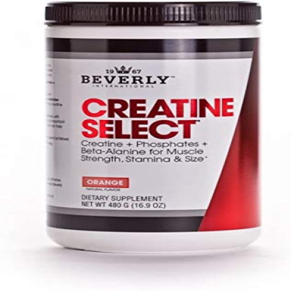 Beverly International Creatine Select with Phosphates, 40 servings. A Fail-Proof Creatine Monohydrate Formula. Boost Muscle Size, Strength, Endurance and Recovery. For Men and Women. Tastes like Tang!