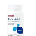 GNC Folic Acid 400mcg, 100 Vegetarian Tablets. Exp:12/2024