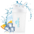 Prodigy Nutrition Labs Premium Shaker Bottle Perfect for Protein Shakes and Pre Workout -14 Ounce (White)
