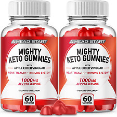 (2 Pack) Mighty Keto Gummies Mighty Keto ACV Gummies (120 Gummies)