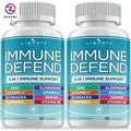 8 in 1 Immune Defense Support, Immunity Vitamins Supplement Booster with Zinc 50
