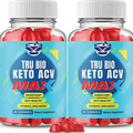 (2 Pack) Tru Bio Keto Gummies Max Strength - Official Formula, Vegan, Non GMO -