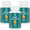lipmaxmall N-Acetyl Cysteine Ethyl Ester NACET - More Absorption Than 1000mg NAC - Benefit Glutathione - Good for Immune System & Antioxidant for Adults, 100MG (60 Vegetarian Capsules - 3 Pack)
