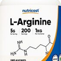 Nutricost L-Arginine (1 KG) - Pure L-Arginine Powder - 5000mg Per Serving
