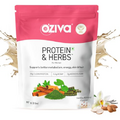 OZiva Protein & Herbs, Women with Multivitamins, Curcumin, Shatavari, Tulsi for Improved Metabolism, Hormonal Balance & Skin, Hair Health, 2.2 lbs, Vanilla Almond. Soy Free, Gluten Free, Non GMO
