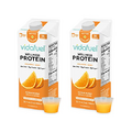 Vidafuel Protein Drink, 16g Protein per 2oz Shot, 32 fl oz Carton, 2 Pack, Citrus, Collagen and Whey Drink, No Artificial Sweeteners