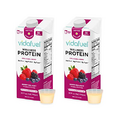 Vidafuel Wellness Protein Drink, 16g Protein per 2oz Shot, 32 fl oz Carton, 2 Pack, Berry, Collagen and Whey Drink, No Artificial Sweeteners